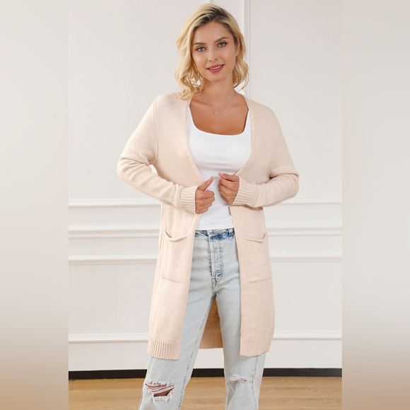 Pocketed Long Sleeve Cardigan - Picture 1 of 6